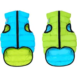 Курточка для собак AiryVest двостороння, M47, салатово-блакитна