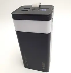Потужний Повербанк із LED ліхтариком Power Bank із швидкою зарядкою 40000mAh 2USB /Type-C PD/QC 5A/22.5W Maxmate MMP40KP чорний - мініатюра 9