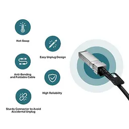 Кабель прямого підключення 10G SFP+ 3 метри, SM5220-3M TP-LINK - мініатюра 4