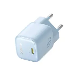 Сітчастий зарядний пристрій Baseus PicoGo GaN Fast Charger 1C 45W синій P10176800313-00 - мініатюра 4