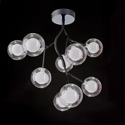 Люстра стельова Brille в спальню G4 40W BK (BR-01 648C/9) - мініатюра 4