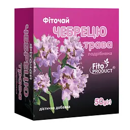 Фіточай "Чебрецю трава подрібнена" 50 г, дієтична добавка