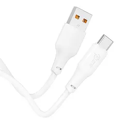 Дата кабель Hoco X93 Force USB to Type-C 27W (1m) White - мініатюра 7