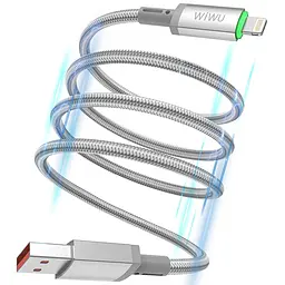 Дата кабель WIWU C081 Maglink USB to Lightning 12W 1 м Grey - мініатюра 4