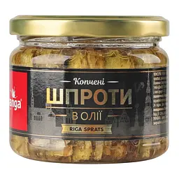 Шпроти Banga копчені в олії 250 г