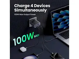 Мережевий зарядний пристрій UGREEN X565 Nexode S 100 W Gray (35043) - мініатюра 3
