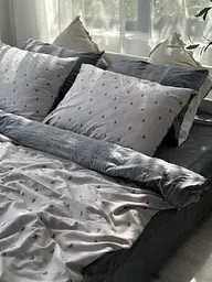 Постільна білизна сімейна Dushka Home Муслін 41048 160х215х2 см - мініатюра 3