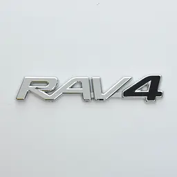 Емблема напис RAV4 4 чорний скотч 163 x 32 мм
