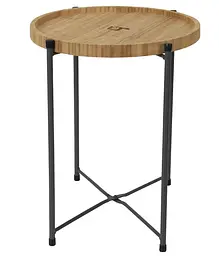 Стіл Bo-Camp Carnaby M 32x32 cm Bamboo Brown (1404322) (DAS302571) - мініатюра 3