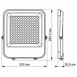 Прожектор Videx Premium LED F2 100W 5000K (VL-F2-1005G) - мініатюра 3