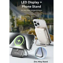 Павербанк Vention Magnetic Wireless White 10 000 mAh / 20 Вт (FHNW0) - мініатюра 4