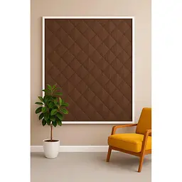 Штора від холоду на липучках Коричнева H 250 x 140 см