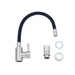 Змішувач для кухні з гнучким виливом Agua Acero-INOX035NS-1 CV023288 Хром матовий - мініатюра 9