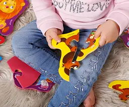 Бебі пазли Vladi Toys Дитинчата. Ферма, укр. мова, 15 елементів (VT1106-87) - мініатюра 3