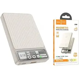 Зовнішній акумулятор Hoco Q18 Tourer магнітний 10000mAh білий 6942007605199 - мініатюра 5