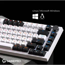 Клавіатура USB GamePro MK160W Hot-Swap Red Swich RGB UA White (MK160W) UA - мініатюра 7