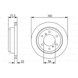 Тормозной диск Bosch 0 986 479 373 - миниатюра 5