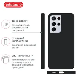 Чохол до мобільного телефона Intaleo SoftShell Samsung Galaxy S21 Ultra Black (1283126563607) - мініатюра 4