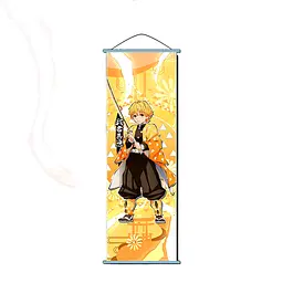 Гобелен Клинок розсікаючий демонів Зіницю Агацума Zenitsu Agatsuma Demon Slayer 70x25 см