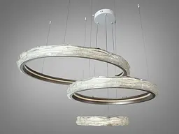 Підвісна люстра LED Diasha MD35285/800+600+400CG шампань 195Вт пульт - мініатюра 3