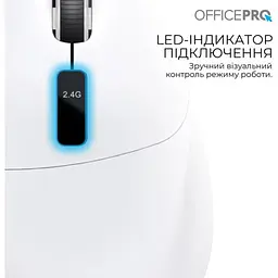 Миша OfficePro M398W Silent Click Wireless White [161158] - мініатюра 4