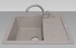 Кухонна мийка Adamant Anila 645x495x200 terra 100001389, Тера - мініатюра 2