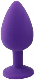 Анальна пробка I’MCUM Crystal Harmony Розмір M 7.6x3.5 см Силіконова Фіолетова (IM-KGS201_M_purp) - мініатюра 6