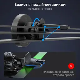Автомобільний зарядний пристрій Choetech T205-F Black бездротова зарядка, магнітне кріплення (43-00139) - мініатюра 8