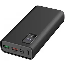 Зовнішній зарядний пристрій Platinet 20000 mAh PD3.0+QC3.0 22.5W LED (PMPB20WQC727B) Black