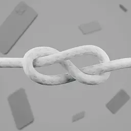 Кабель Belkin USB-A > Lightning заряджання/синхронізації 1м, плетений, силіконовий, з ремінцем на ма teh0013716 - мініатюра 6