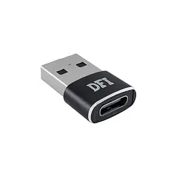 Перехідник USB-A to Type-C 3A (with logo DFI)