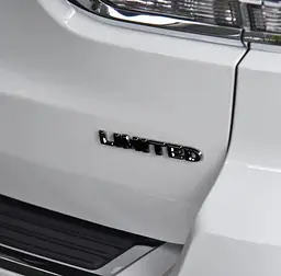 Емблема напис Limited для Jeep чорна 140х22мм метал (на скотчі) - мініатюра 2