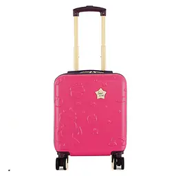 Валіза дитяча Semi Line 16 дюймів (XS) Rose/Black, ABS пластик, 4 колеса 360°, ручна поклажа, 19 л, для дітей 4+, рожево-чорний - мініатюра 2