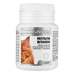 Вітаміни Unicum Рremium для котів мультивітамін, 100 таблеток, 50 г (UN-013) - мініатюра 2