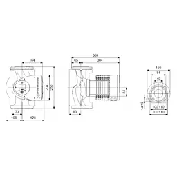 Циркуляційний насос Grundfos Magna3 40-150 F 250 (97924271) - мініатюра 2