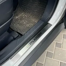 Накладки на пороги для Mitsubishi Outlander XL 2006-2012 Нержавіюча сталь із загином та Логотипом 4 шт (P-MI10) - мініатюра 3