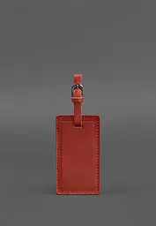 Шкіряна бірка для багажу 3.0 Червона