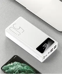 Зовнішній акумулятор Power Bank 50000mAh White