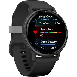Смарт-годинник Garmin vivoactive 5 Slate Aluminum Bezel with Black Case and Silicone Band (010-02862-10) - мініатюра 2
