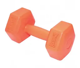 Гантелі композитні PowerPlay 4124 Hercules 2*1 кг Помаранчеві 2 шт (PP_4124_1kg_2in) - мініатюра 3