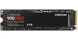 Твердотільний SSD накопичувач Samsung 2Tb, 990 Pro, PCI-E 4.0 x4, M.2 2280, MLC 3-bit V-NAND, 7450/6900 МБ/с (MZ-V9P2T0B)