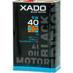 Моторна олива XADO 5W-40 C3 AMC Black Edition синтетична 4 л - мініатюра 3