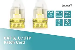 Патч-корд Assmann CAT 6A U-UTP, Cu, LSZH AWG 26/7, довжина 0,5 м DK-1613-A-005 Gray - мініатюра 3