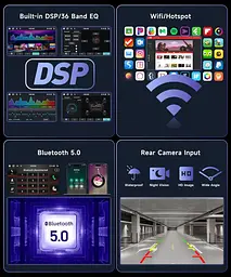 Автомагнітола Podofo Android 13 4/64GB для Peugeot Jumpy/Expert/Proace - мініатюра 5