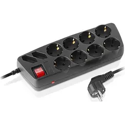 Мережевий фільтр живлення REAL-EL REAL-EL RS-10 Protect, 5m, black (EL122300040) - мініатюра 5