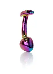 Анальна пробка - Jewellery Multicolour Curved Plug M