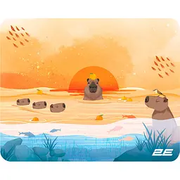 Ігрова поверхня 2E Gaming Capybarra S Yellow [2E-PAD-S-CAPY-YELLOW] [131927] - мініатюра 1