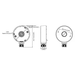 Розподільча коробка Hikvision DS-1280ZJ-DM18, White, Ф111 мм, до 4.5 кг, 150г - мініатюра 2