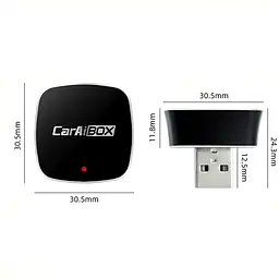 Бездротовий USB Адаптер CarAIBOX 2в1 для автомобіля з Apple CarPlay або Android Auto, WiFi 5G, Bluetooth 5.0 - мініатюра 9