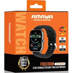 Смарт-годинник Amaya ASW-04 Smart sports watch (call version) Black - мініатюра 2